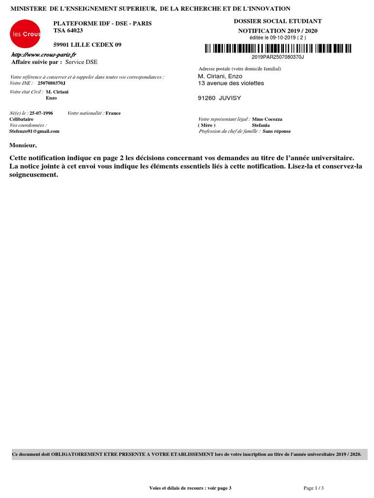 Notification | PDF