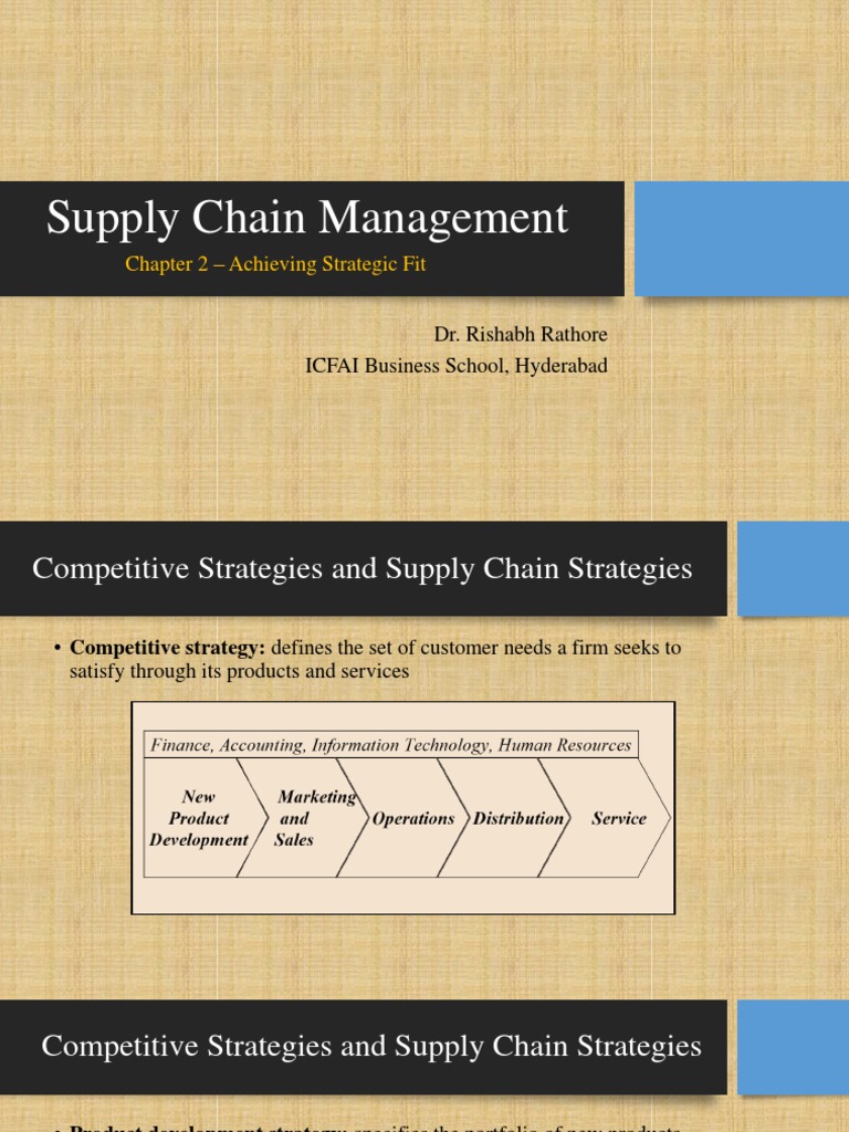 Supply Chain Management: Chapter 2 - Achieving Strategic Fit | PDF ...