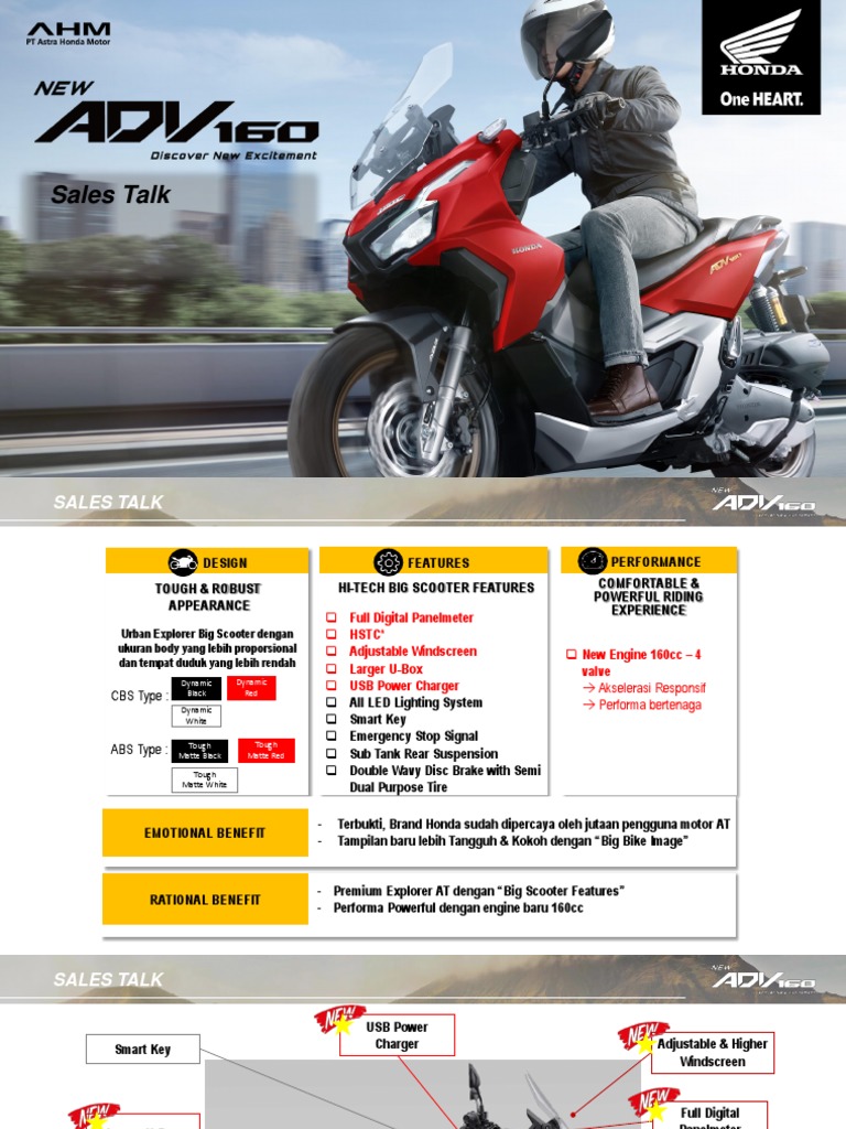 Spesifikasi dan Fitur Honda ADV 160 | PDF