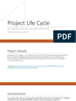Topic 1.2 - Project Life Cycle