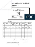 Contoh Buku Administasi Kelompok 2016