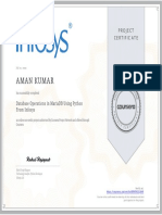 Aman Kumar: Project Certificate