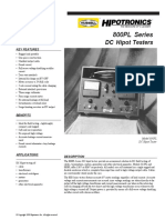 800PL Series: DC Hipot Testers