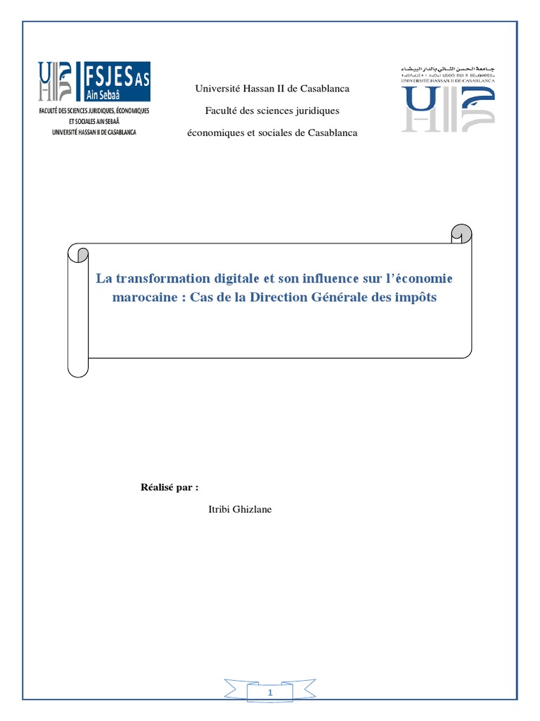 La Transformation Digitale Et Son Inluen | PDF | Technologies de l ...