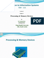 Lect 6, Chap 3, Processing & Memory Devices