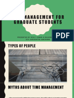 Time Management For Graduate Students