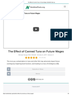 The Effect of Canned Tuna On Future Wages