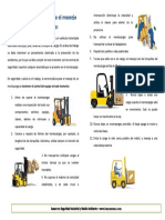 Reglas de Seguridad para El Manejo Del Montacargas