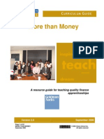 More Than Money: A Resource Guide For Teaching Quality Finance Apprenticeships