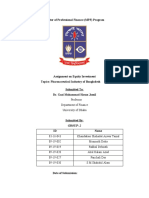 Equity Investment Assignment Pharma Industry Updated