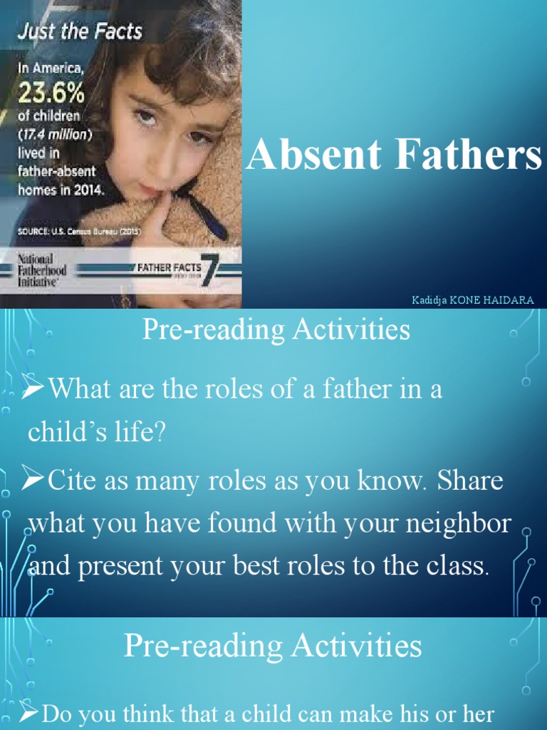 Absent fathers pre reading activities pdf