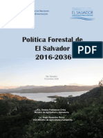 Politica Forestal de El Salvador 2016 2036
