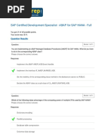 SAP Certified Development Specialist - ABAP For SAP HANA - Full