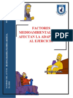 Factores ambientales que afectan la adaptación al ejercicio físico