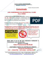 Comunicado Junho 2021 - Vila Verde.