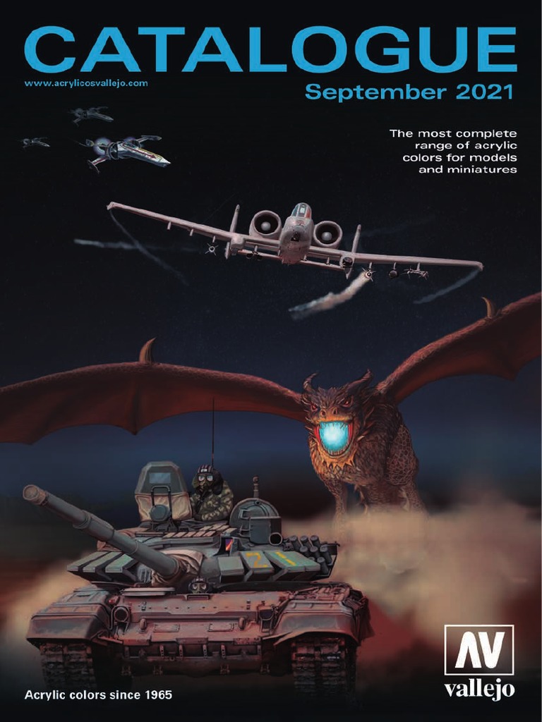 Catalogo Vallejo 2021 PDF Blue Acrylic Paint