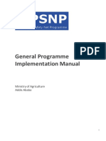 General Programme Implementation Manual: Ministry of Agriculture Addis Ababa