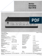 Dual cv-40 1968 Instruction SCH