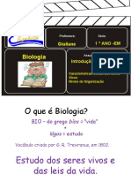 1º ANO - Introdução a Biologia
