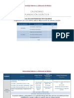 Calendario de Actividades - JFRG