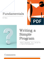 C Fundamentals