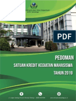 Pedoman Kredit Kegiatan Mahasiswa 2019