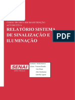 Relatorio Sistema de Sinalizaçao e Iluminaçao.