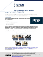 Transcript Lesson 5 Language Focus Verb Tense
