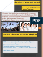 Postgraduate Education at Home and Abroad: Dr.P.K.Baral