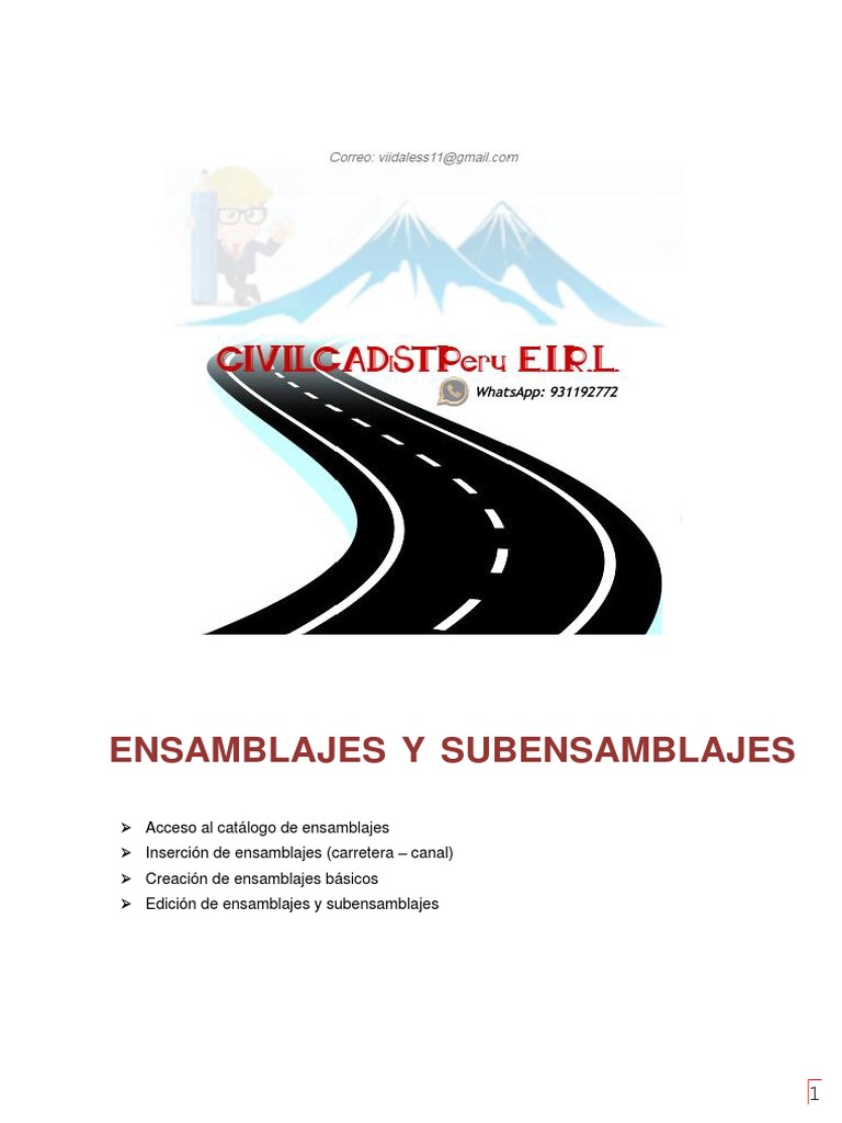 Manual Como Hacer Asembly Civil 3D | Descargar gratis PDF | Ventana ...
