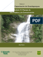 Manual para Capacitación de Guardaparques. Modulo IV - Manejo de Uso Publico y La Comunicación