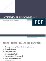 INTERVENSI PSIKOANALISIS DALAM PEKSOS KLINIS