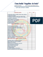 Lista de Cotejo 2 Anos