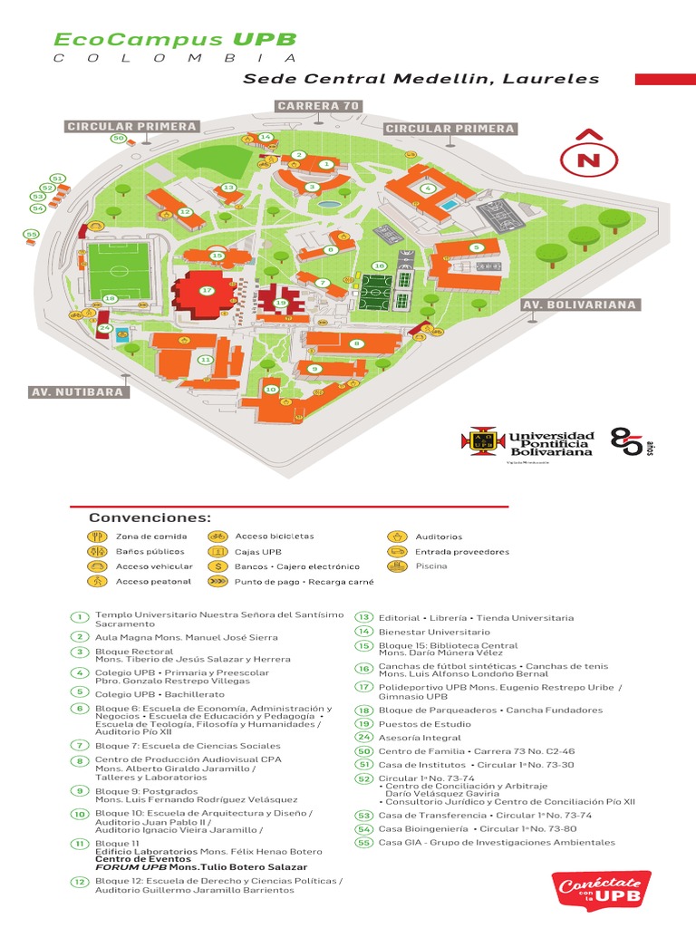 Mapa del Campus UPB Medellín | PDF