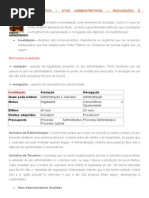 Atos administrativos - Invalidação e covalidação