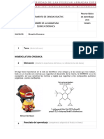 Normas de Nomenclatura Organica Ricardo Romero
