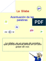 PDF La Silaba Clasificacion de Las Palabras Segun El Numero de Silabas La Acentuacion Compress