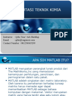 Dasar Matlab Dan Flowchart (Diagram Alir) Pada Matlab