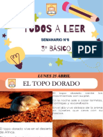 todos a Leer semanario n°8   3° Básico