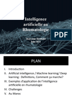 Intelligence Artificielle en Rhumatologie: Maryame Boutkhil Juin 2022