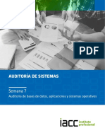 S7 - Auditoria de Bases de Datos, Aplicaciones y Sistemas Operativos