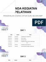 Agenda Kegiatan Pelatihan