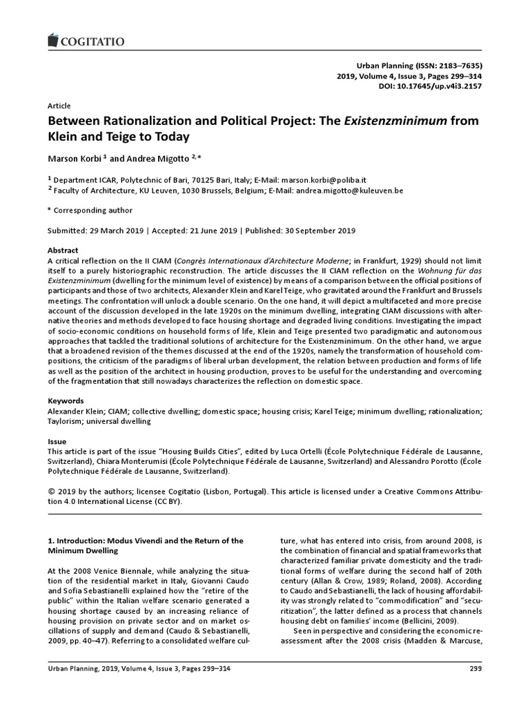 Between Rationalization and Political Project - The Existenzminimum ...