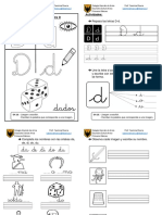 Guías Letra D Escritura