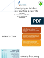 Abnormal Weight Gain in Infant As The Risk of Stunting in Later Life