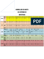 Horario Agosto