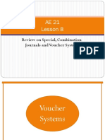 AE 21 Lesson 8: Review On Special, Combination Journals and Voucher System