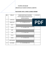 Jadual Semakan Buku Notalatihan Murid