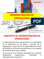 Tema 5 Administración de Operaciones