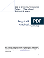 MSc Taught Students Handbook 2021-22 FINAL